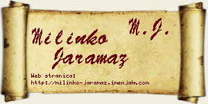 Milinko Jaramaz vizit kartica